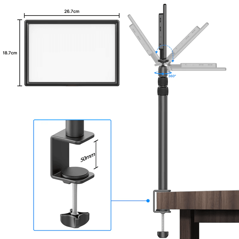 VIJIM K4 LED Streaming Key Light Desktop
