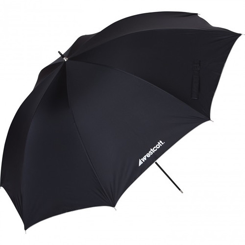 Westcott White Satin Umbrella with Removable Black Cover 110cm