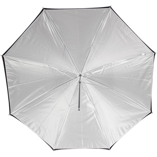 Westcott White Satin Umbrella with Removable Black Cover 110cm