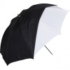 Westcott White Satin Umbrella with Removable Black Cover 110cm