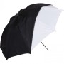 Westcott White Satin Umbrella with Removable Black Cover 110cm