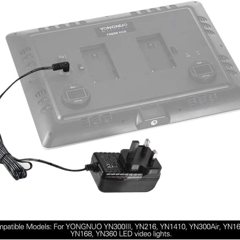 YONGNUO 12V 2A Standard Power Adapter