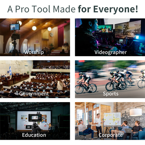 YoloLiv YoloBox Pro Portable Multi-Camera Encoder/Streamer, Switcher/Monitor & Recorder