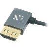 ZILR ZRHAA14 Hyper-Thin High-Speed HDMI Secure Cable with Right-Angle Connector and Ethernet 