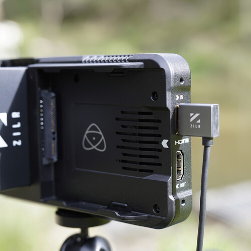 ZILR ZRHAA14 Hyper-Thin High-Speed HDMI Secure Cable with Right-Angle Connector and Ethernet 