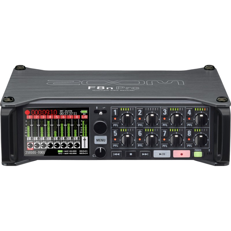 Zoom F8n Pro 8-Input / 10-Track Multitrack Field Recorder