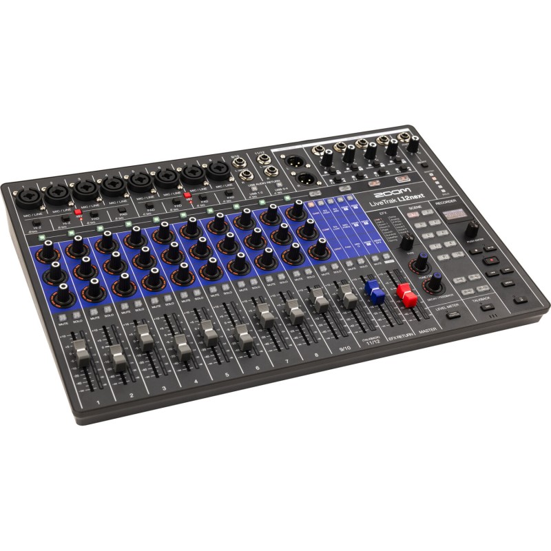 Zoom LiveTrak L12next 14x4 Digital Mixer and Recorder