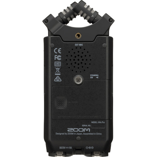 Zoom H4n Pro 4-Input / 4-Track Portable Handy Recorder with Onboard X/Y Mic Capsule Black