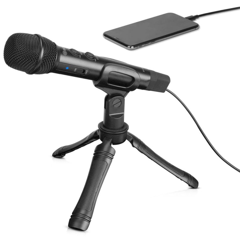 BOYA BY-HM2 Digital Cardioid Condenser Electret Handheld Microphone for iOS/Android/Mac/Windows