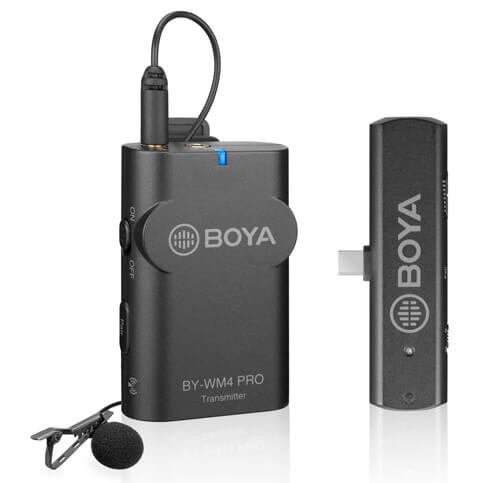 BOYA BY-WM4 PRO-K5 Dual-Channel Digital Wireless Microphone System for Android