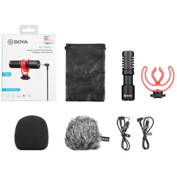 BOYA BY-MM1+ Super-Cardioid Condenser Shotgun Microphone