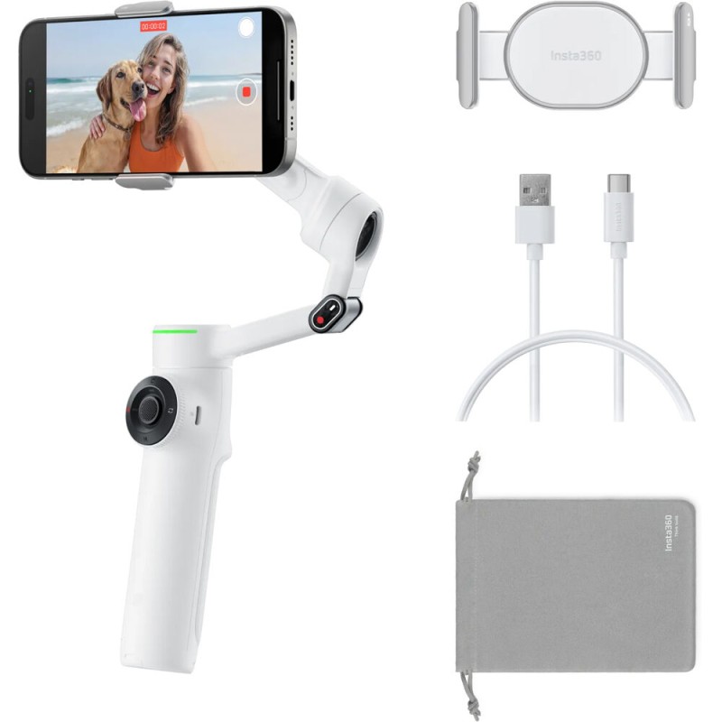 Insta360 Flow 2 Pro Smartphone Gimbal Stabilizer (White)