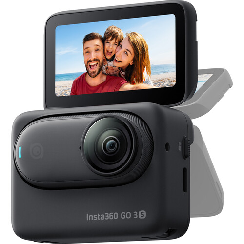 Insta360 GO 3S Action Camera Standard Bundle (128GB, Midnight Black)