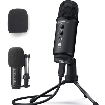 Mirfak Audio TU1 USB Desktop Microphone Pop-Filter & Tripod Stand