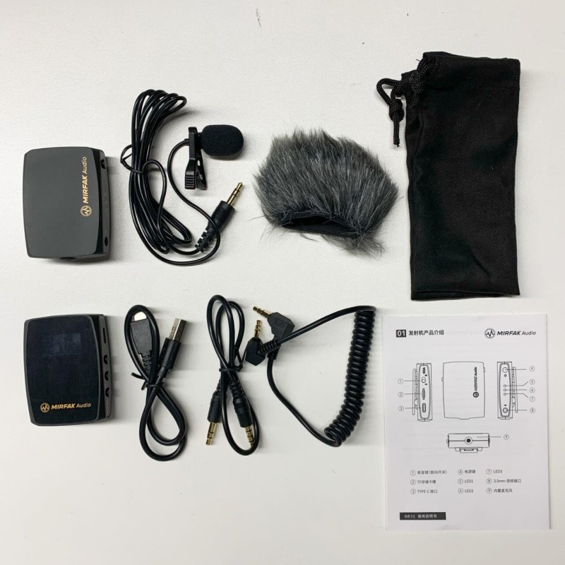 Mirfak Audio WE10 Dual Channel Compact Wireless Microphone System