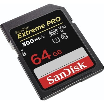 SanDisk 64GB Extreme PRO v90 UHS-II SDXC Memory Card W260 R300mb