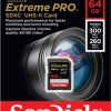 SanDisk 64GB Extreme PRO v90 UHS-II SDXC Memory Card W260 R300mb