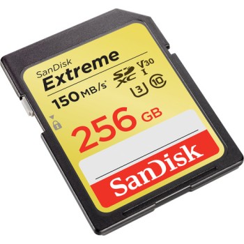 SanDisk 256GB Extreme UHS-I SDXC Memory Card 150mb