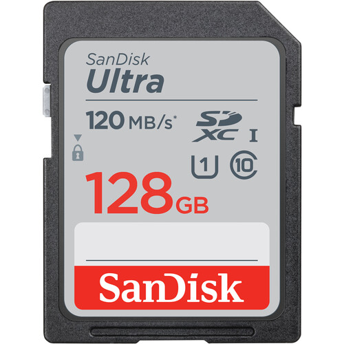 SanDisk 128GB Ultra UHS-I SDHC Memory Card Class 10