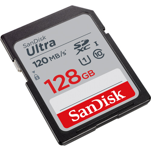 SanDisk 128GB Ultra UHS-I SDHC Memory Card Class 10