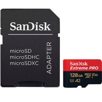 SanDisk 128GB Extreme Pro V30 Micro SD Card (SDXC) UHS-I U3 - 200MB/s