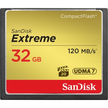 SanDisk Extreme 32GB CompactFlash Memory Card  120 MB/s
