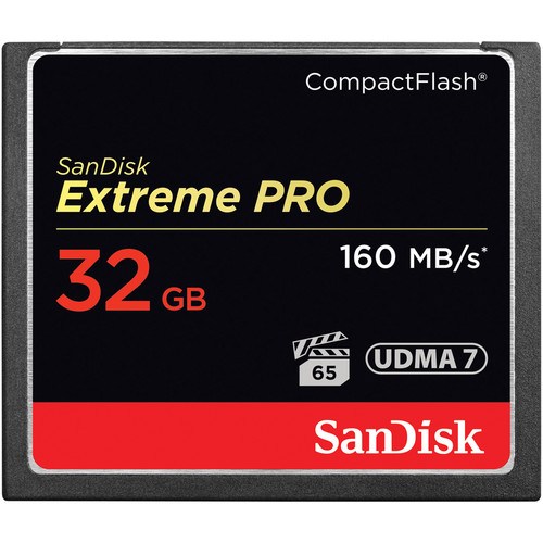 SanDisk 32GB Extreme Pro CompactFlash Memory Card 160MB/s