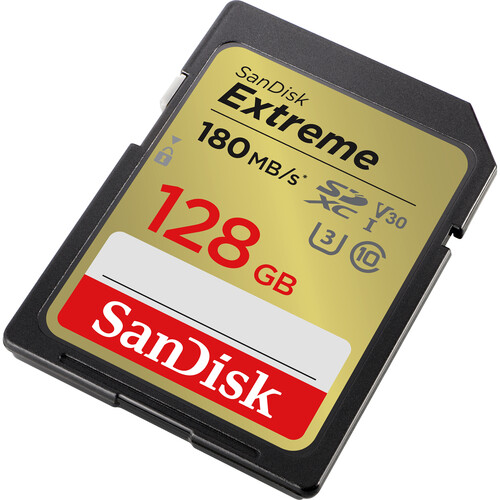 SanDisk 128GB Extreme UHS-I SDXC Memory Card 150mb