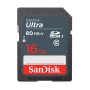 SanDisk 16GB Ultra UHS-I SDHC Memory Card Class 10