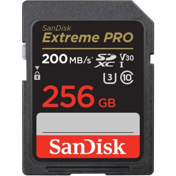 SanDisk 256GB Extreme PRO UHS-I SDXC Memory Card 200MB
