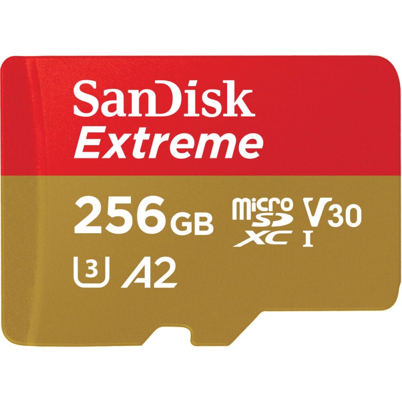 SanDisk 256GB Extreme UHS-I microSDXC Memory Card 190 MB/s