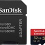 SanDisk 32GB Extreme Pro V30 Micro SD Card (SDXC) UHS-I U3 - 100MB/s