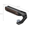 SmallRig 5250 Wooden Top Handle with Cold Shoe Mount