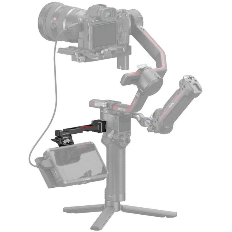 SmallRig 3026B Monitor Mount with NATO Clamp for Select DJI RS Series Gimbals