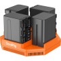 SmallRig NP-F970 4-Channel Camera Battery Charger & 4-Battery Kit