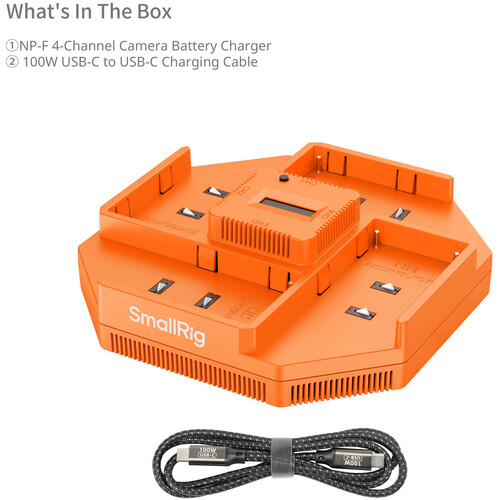 SmallRig 4837 L-Series/NP-F 4-Channel Camera Battery Charger