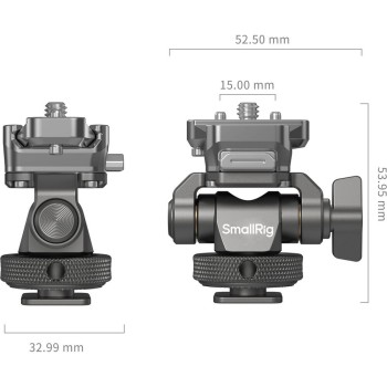SmallRig 4888 HawkLock Quick Release Monitor Support with H21 Cold Shoe Mount