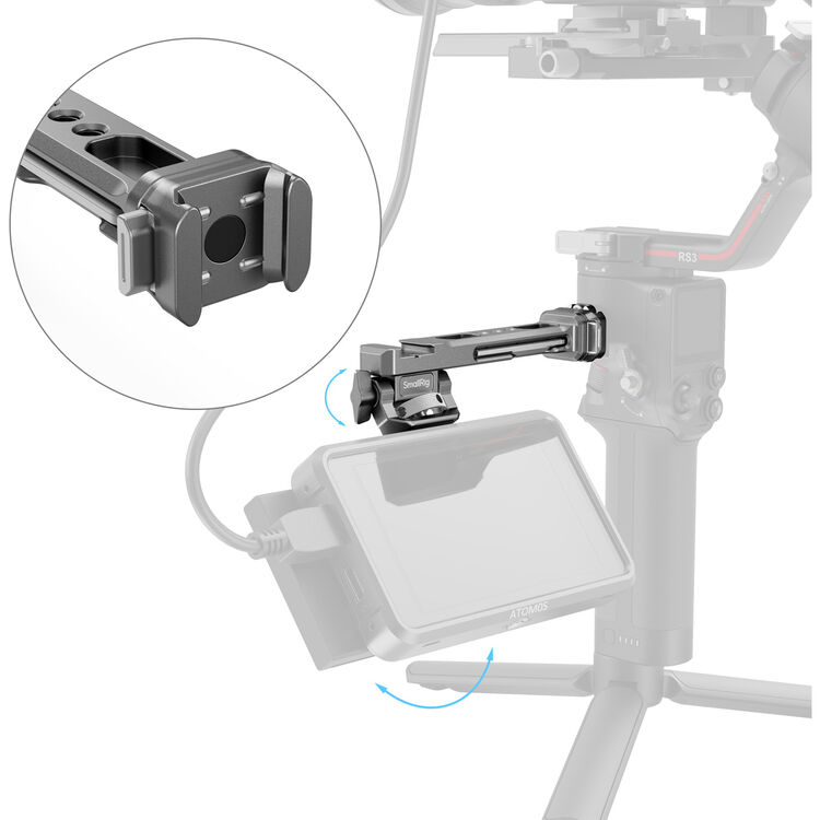 SmallRig 4637 HawkLock H21 Monitor Support for Select DJI Stabilizers