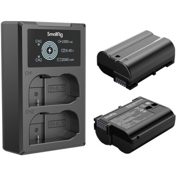 SmallRig EN-EL15 2-Battery Kit with Dual Charger