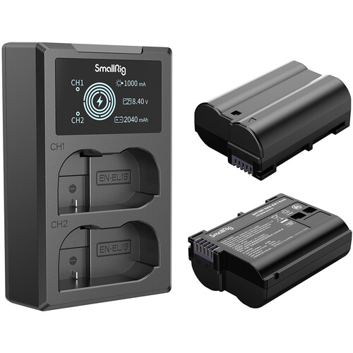 SmallRig EN-EL15 2-Battery Kit with Dual Charger