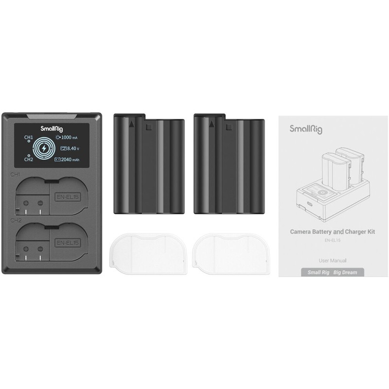 SmallRig EN-EL15 2-Battery Kit with Dual Charger