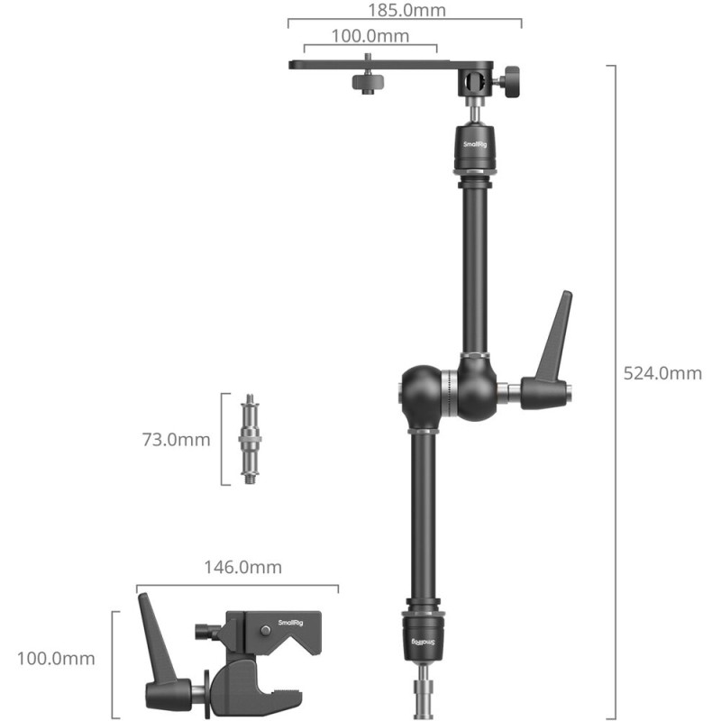SmallRig Super Clamp with Magic Arm Support Kit 4862