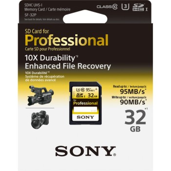 Sony 32GB Ultra-High Durability Professional SDHC UHS-I Memory Card Class 10