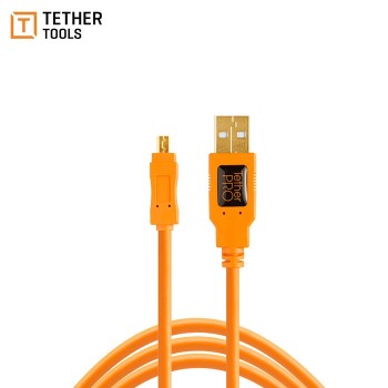 TetherPro USB 2.0 Mini-B 8-Pin Cable 4.6m CU8015-ORG