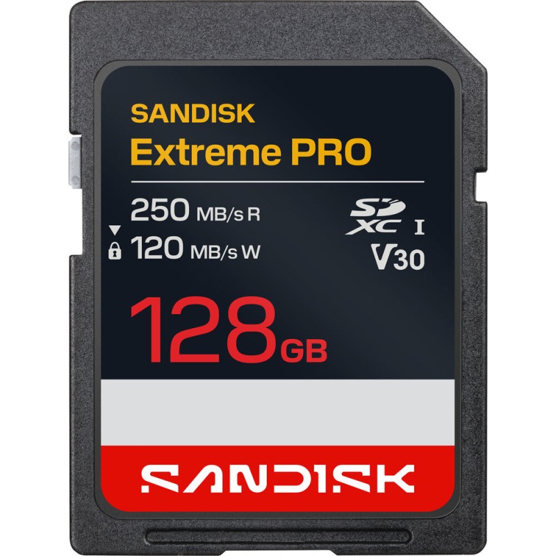 SanDisk 128GB Extreme PRO UHS-I SDXC Memory Card 200MB