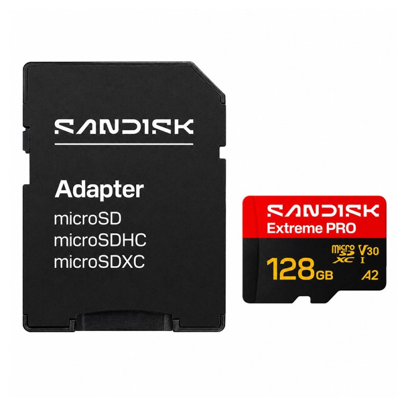 SanDisk 128GB Extreme Pro V30 Micro SD Card (SDXC) UHS-I U3 - 200MB/s