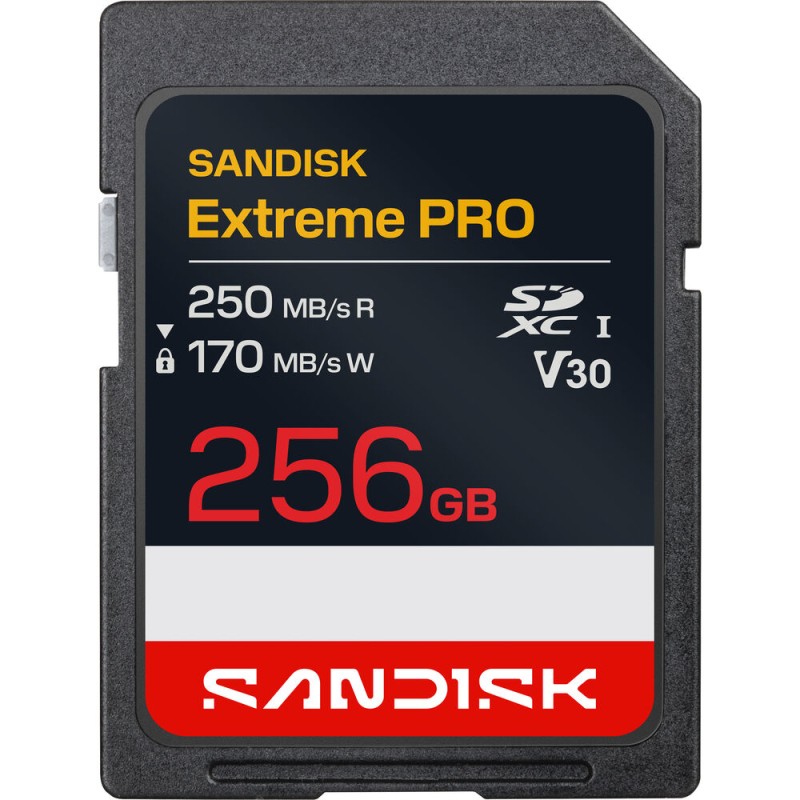 SanDisk 256GB Extreme PRO UHS-I SDXC Memory Card 200MB