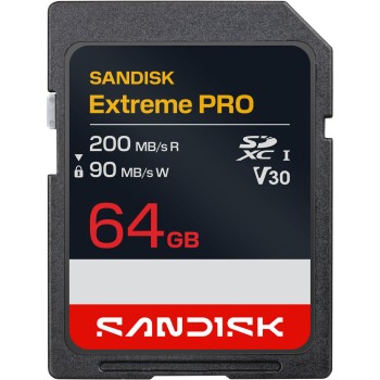 SanDisk 64GB Extreme PRO UHS-I SDXC Memory Card 200MB